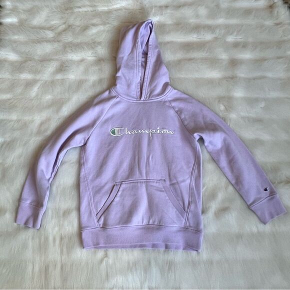 Champion Lavender Hoodie Sweatshirt (M) - Picture 1 of 9
